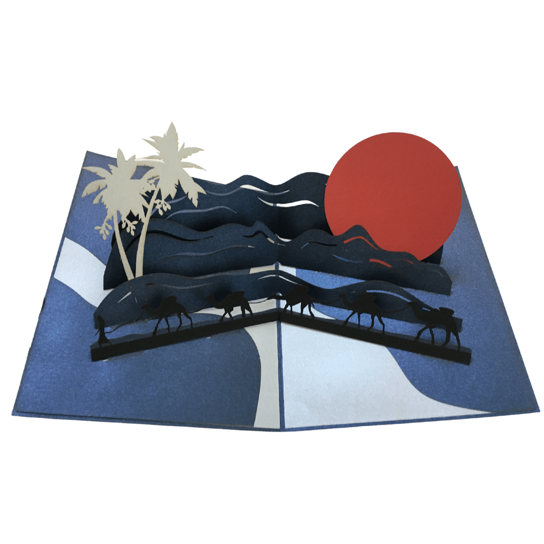 Midnight Desert Scene - Abra Cards