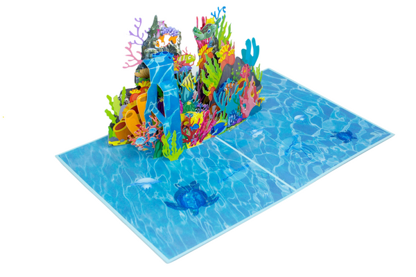 Coral Reef - 3D Pop Up Greetings Card