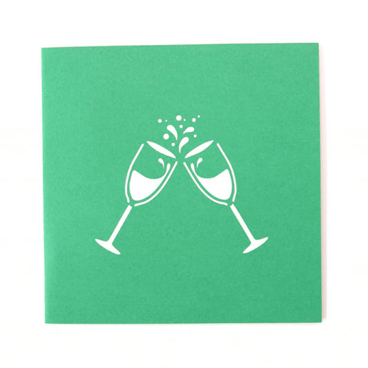 Champagne Pop Up Card