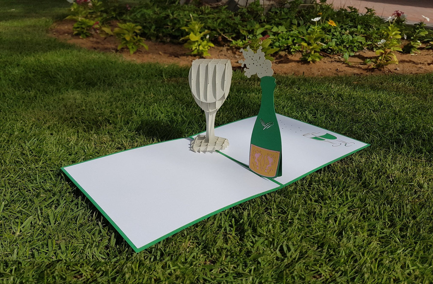 Champagne Pop Up Card