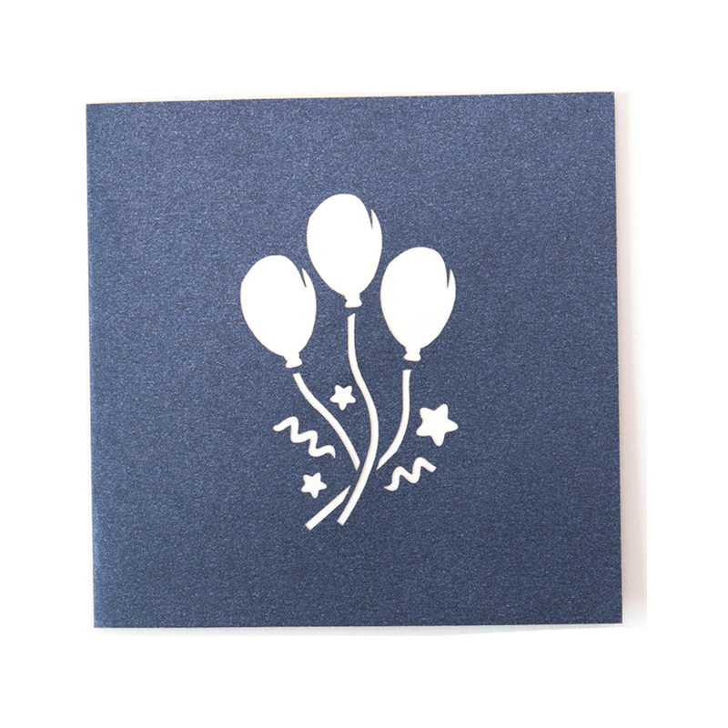 Balloon Box Blue (Metallic) - Abra Cards