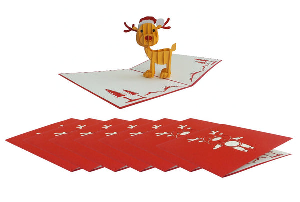 8 x Reindeer - Multipack - Abra Cards