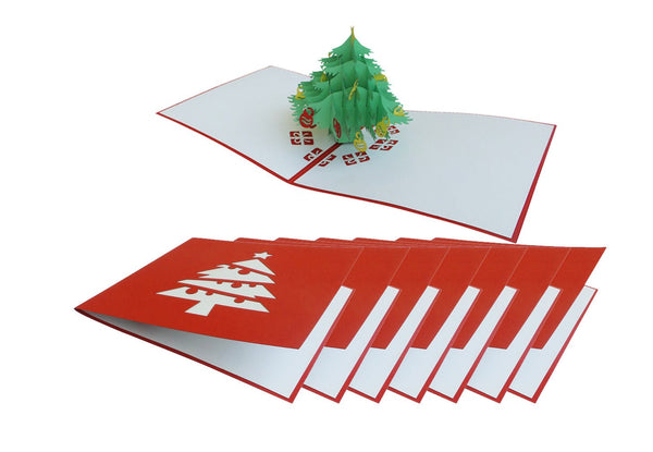 8 x Christmas tree - Multipack - Abra Cards