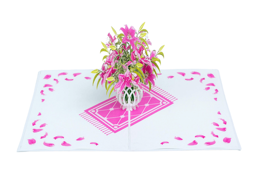 Pink Lilies - Abra Cards