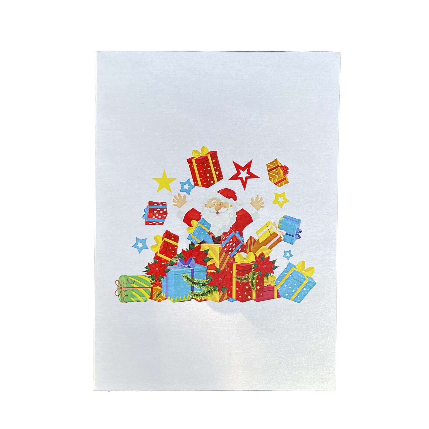 Santa and Exploding Presents - Abra Cards