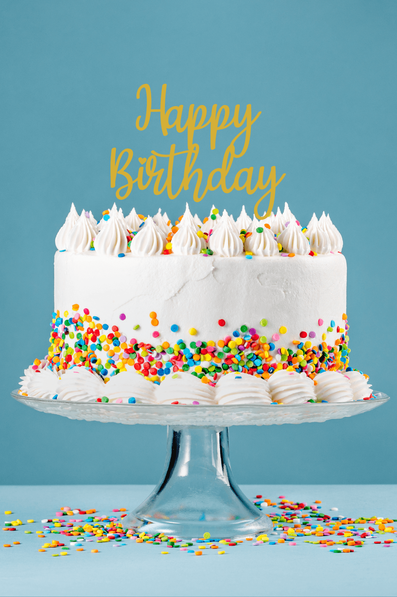 Happy Birthday - Cake Topper - Abra Cards