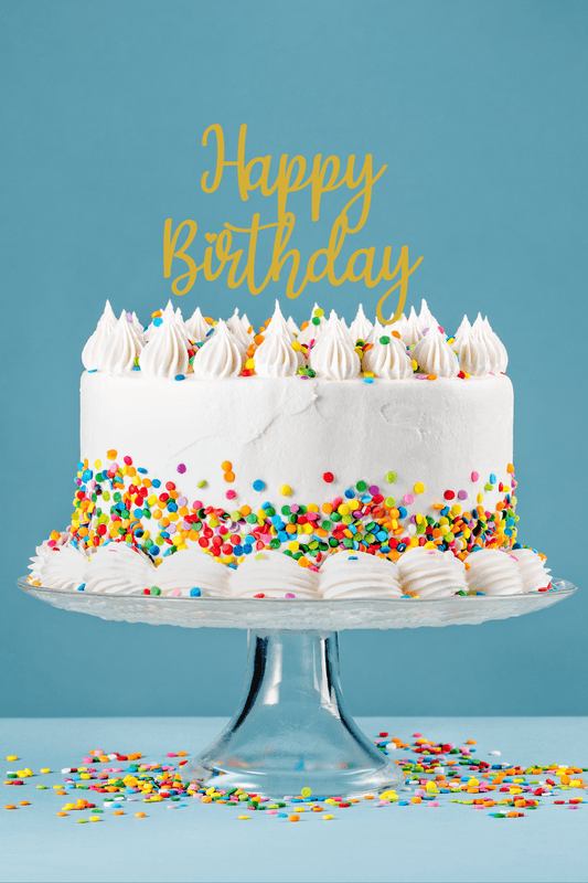 Happy Birthday - Cake Topper - Abra Cards