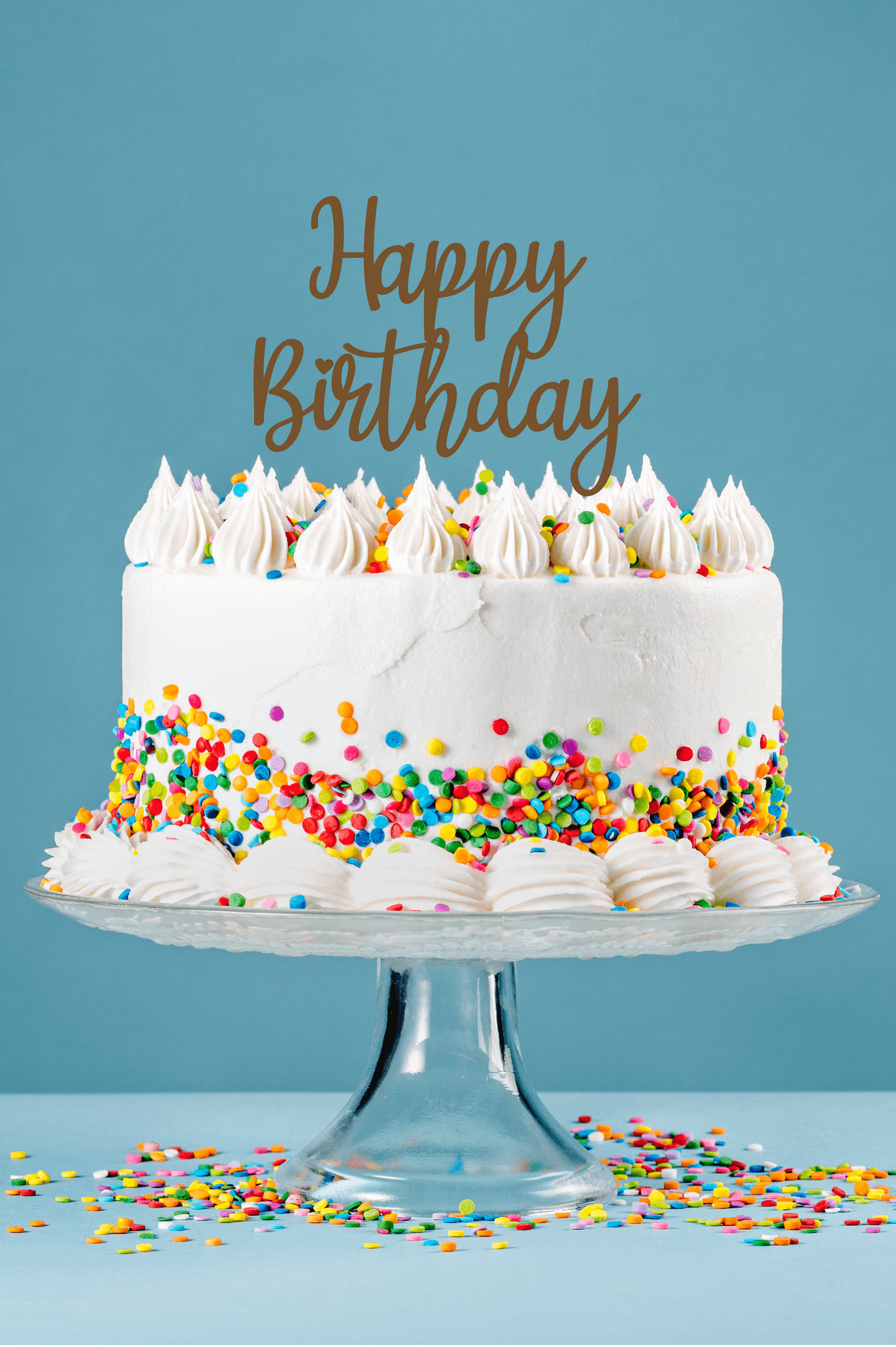 Happy Birthday - Cake Topper - Abra Cards