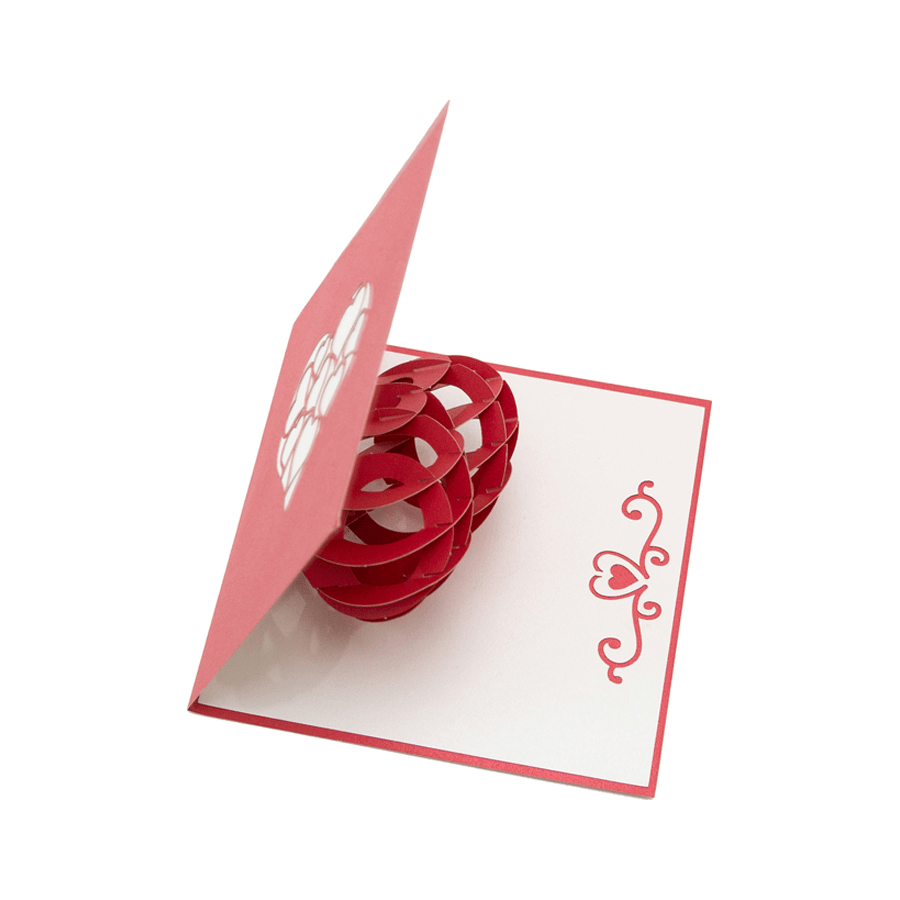 3D Heart Love Card - Perfect Gift for Valentine’s Day