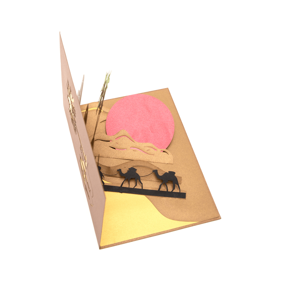 Desert Scene Pop Up Card
