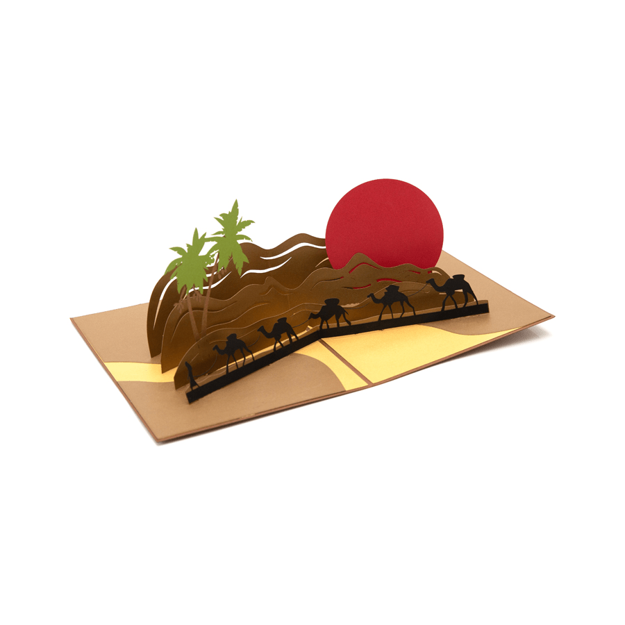 Desert Scene Pop Up Card