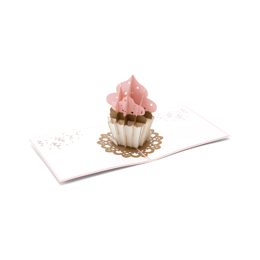 Cupcake Pop Up Card - Sweet Birthday Greeting