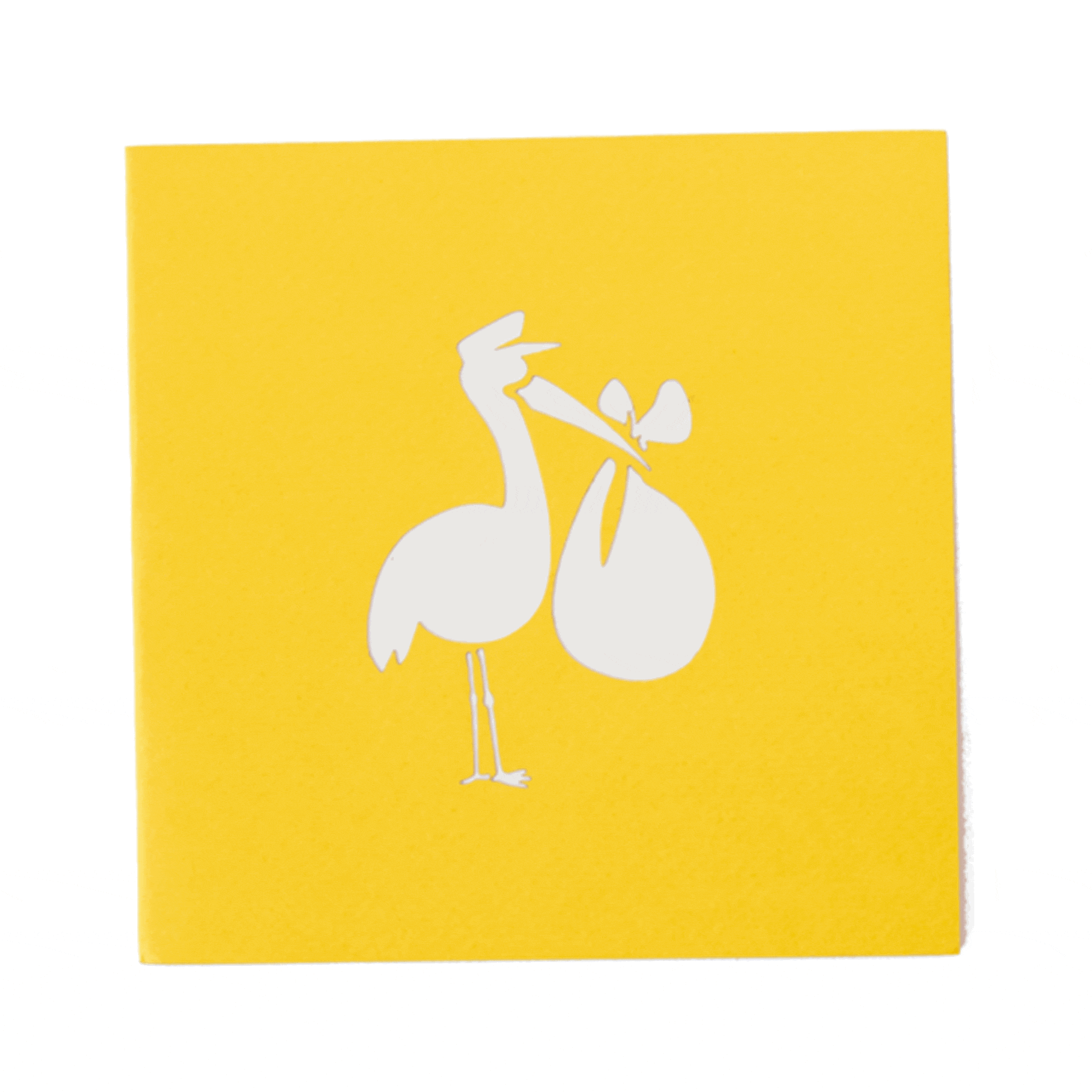 Stork Pop Up New Baby Card - Perfect for Welcome