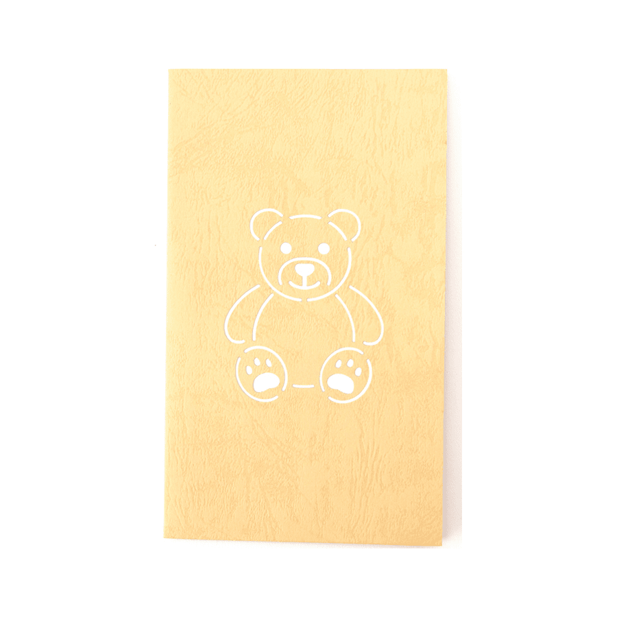 Teddy Bear with Love Heart - Abra Cards