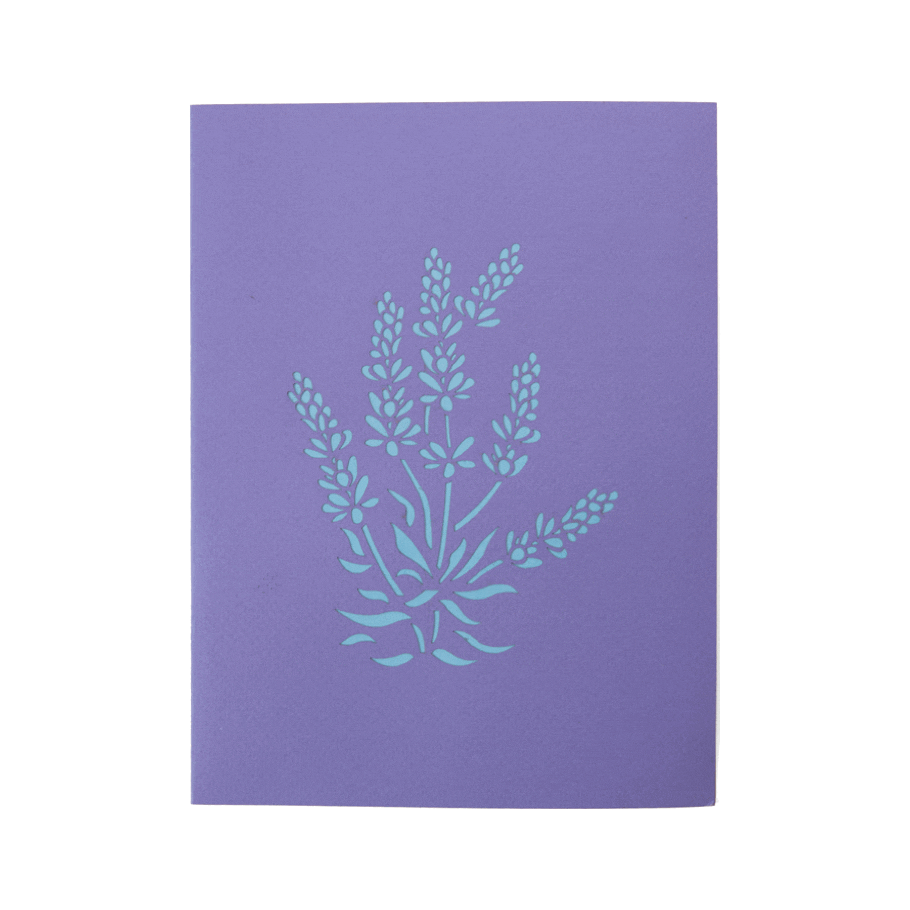 Lavender Vase Pop Up Card – Floral Gift of Peace