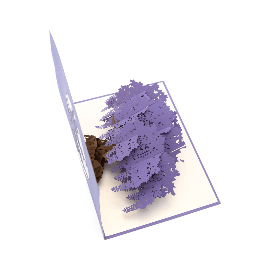 Lavender Wisteria Tree - Abra Cards