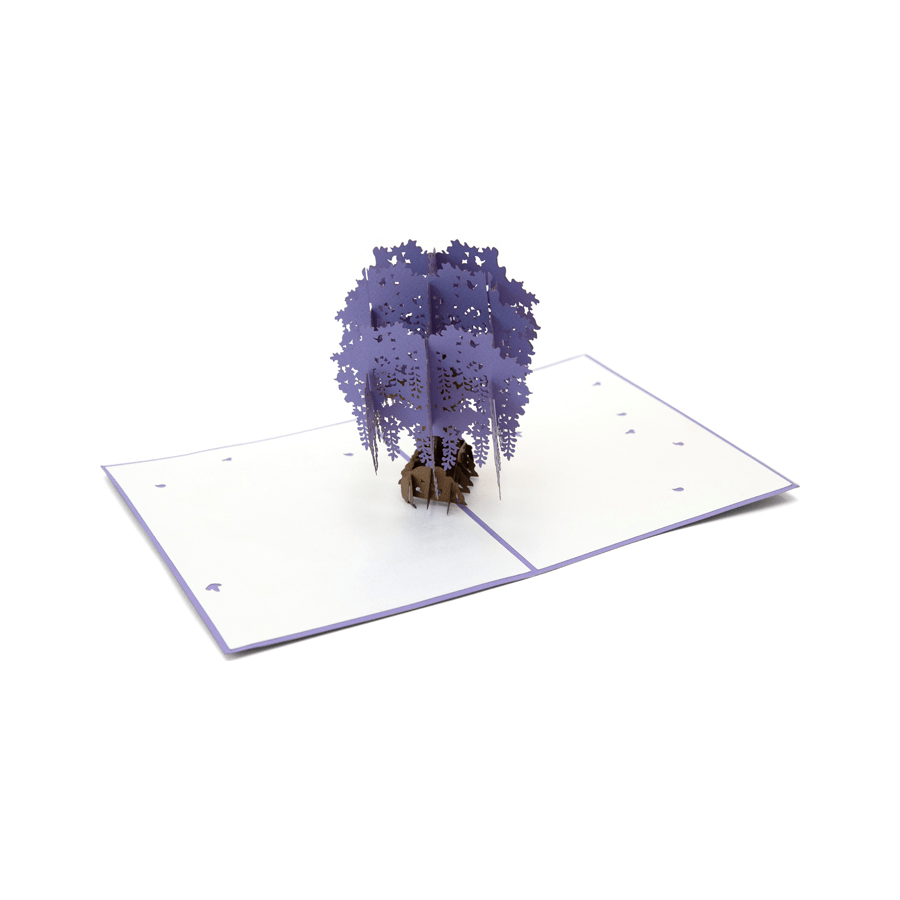 Lavender Wisteria Tree - Abra Cards