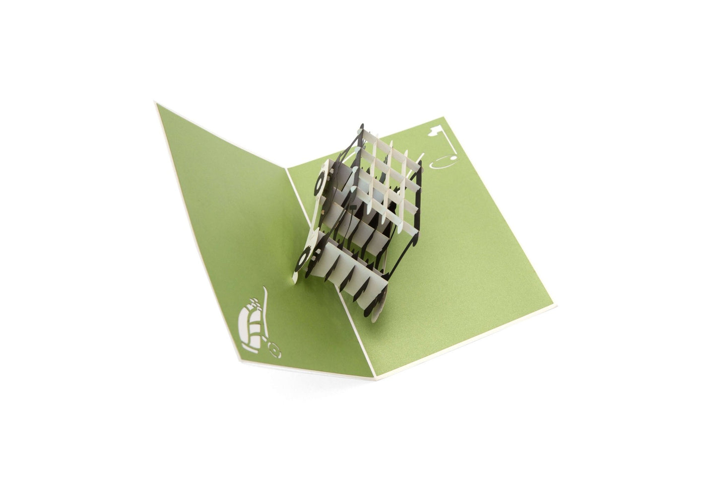 Golf Buggy Pop Up Card - Golfer Gift