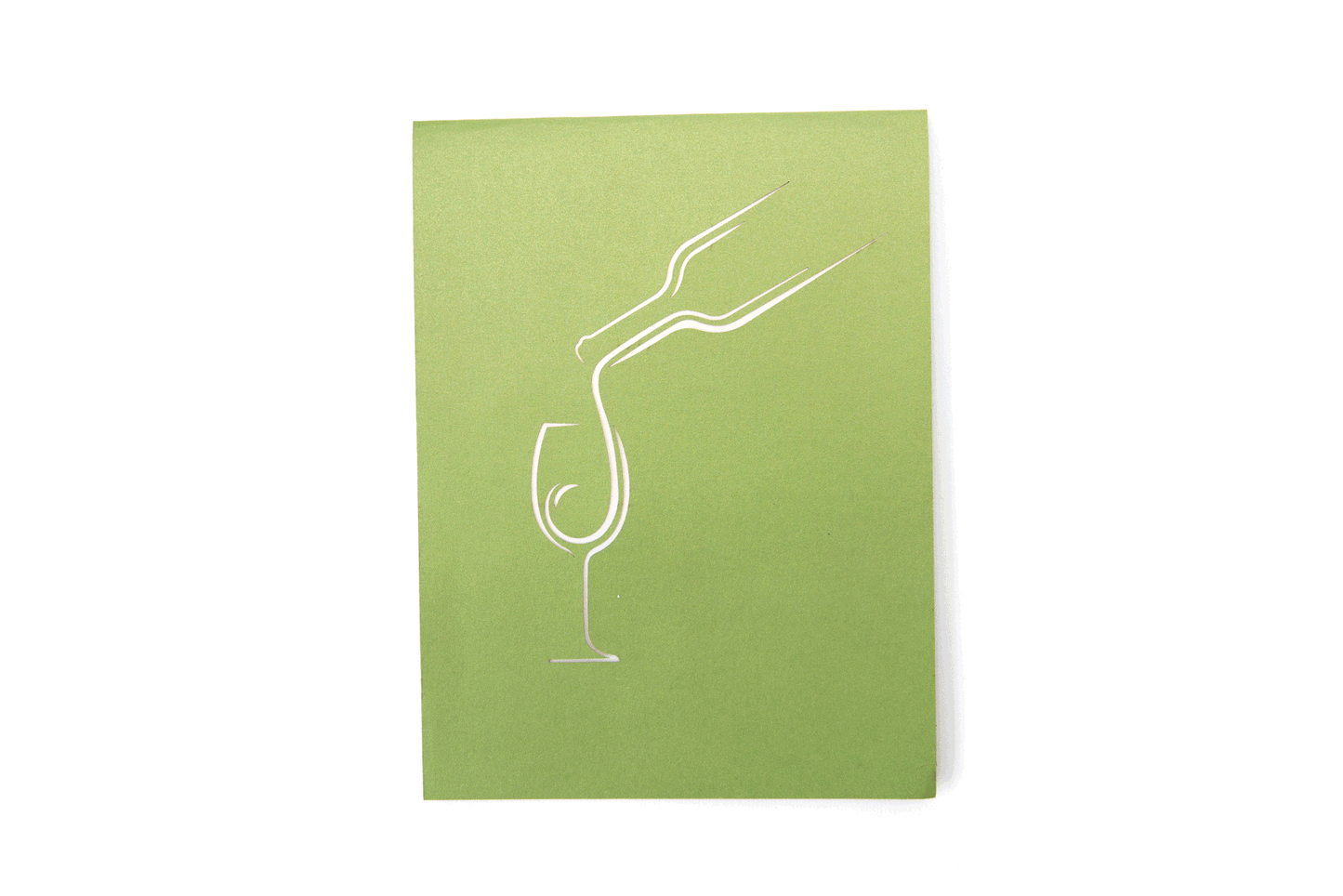 Red Wine Pop Up Card - Wine Lover Gift