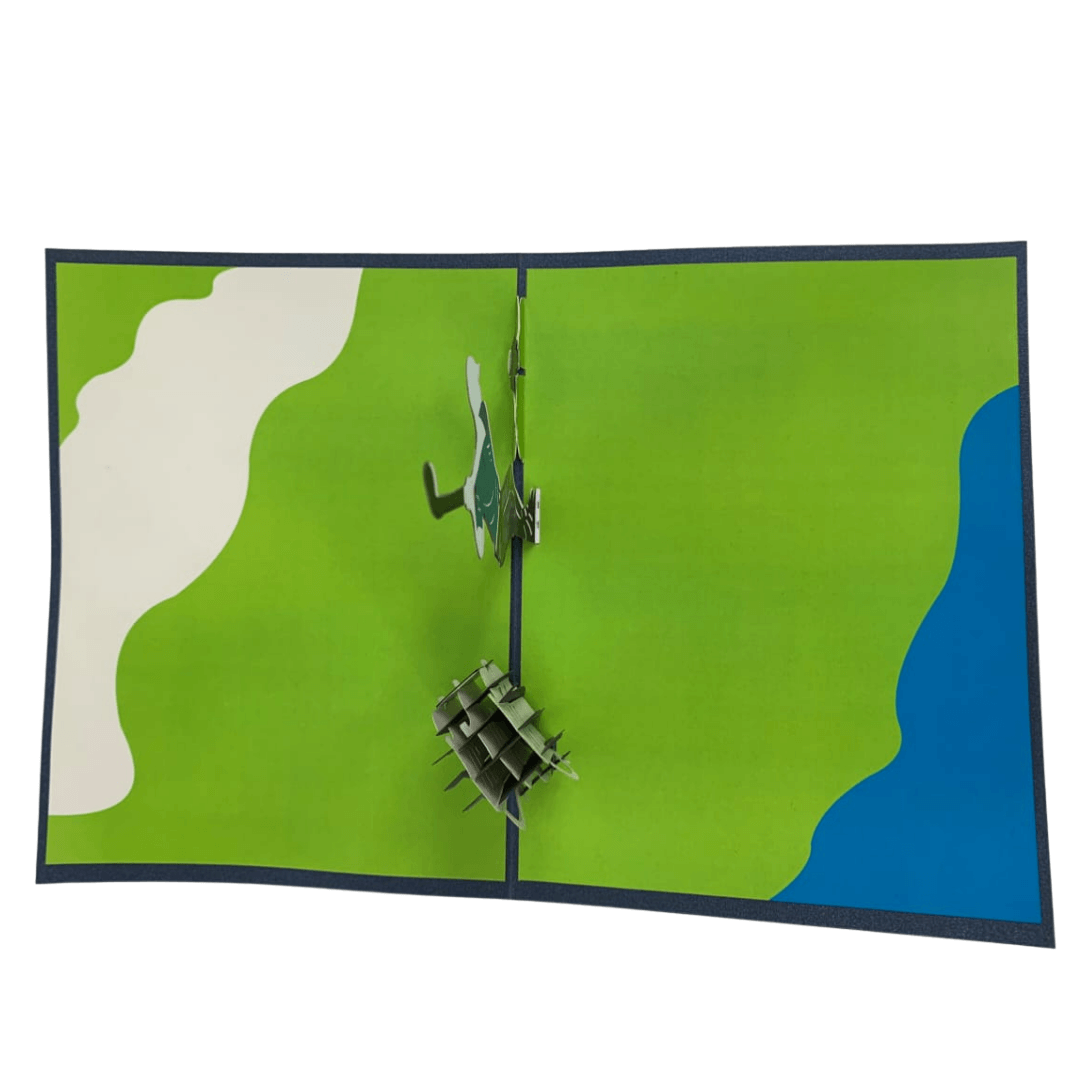 Golfer & Bag - Abra Cards