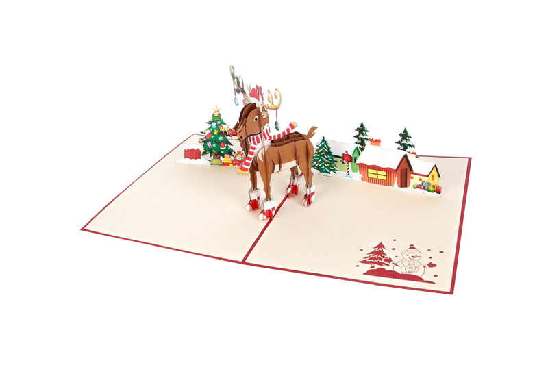 Handmade Reindeer Christmas Cards