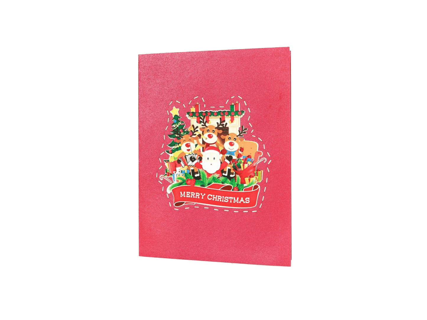 Singing Santa & Reindeers - Abra Cards