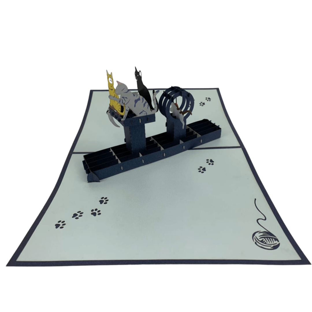Cats Playing - Abra Cards