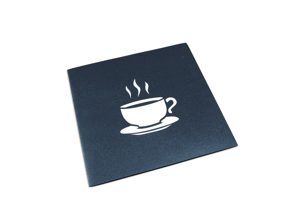 Coffee Pop Up Card