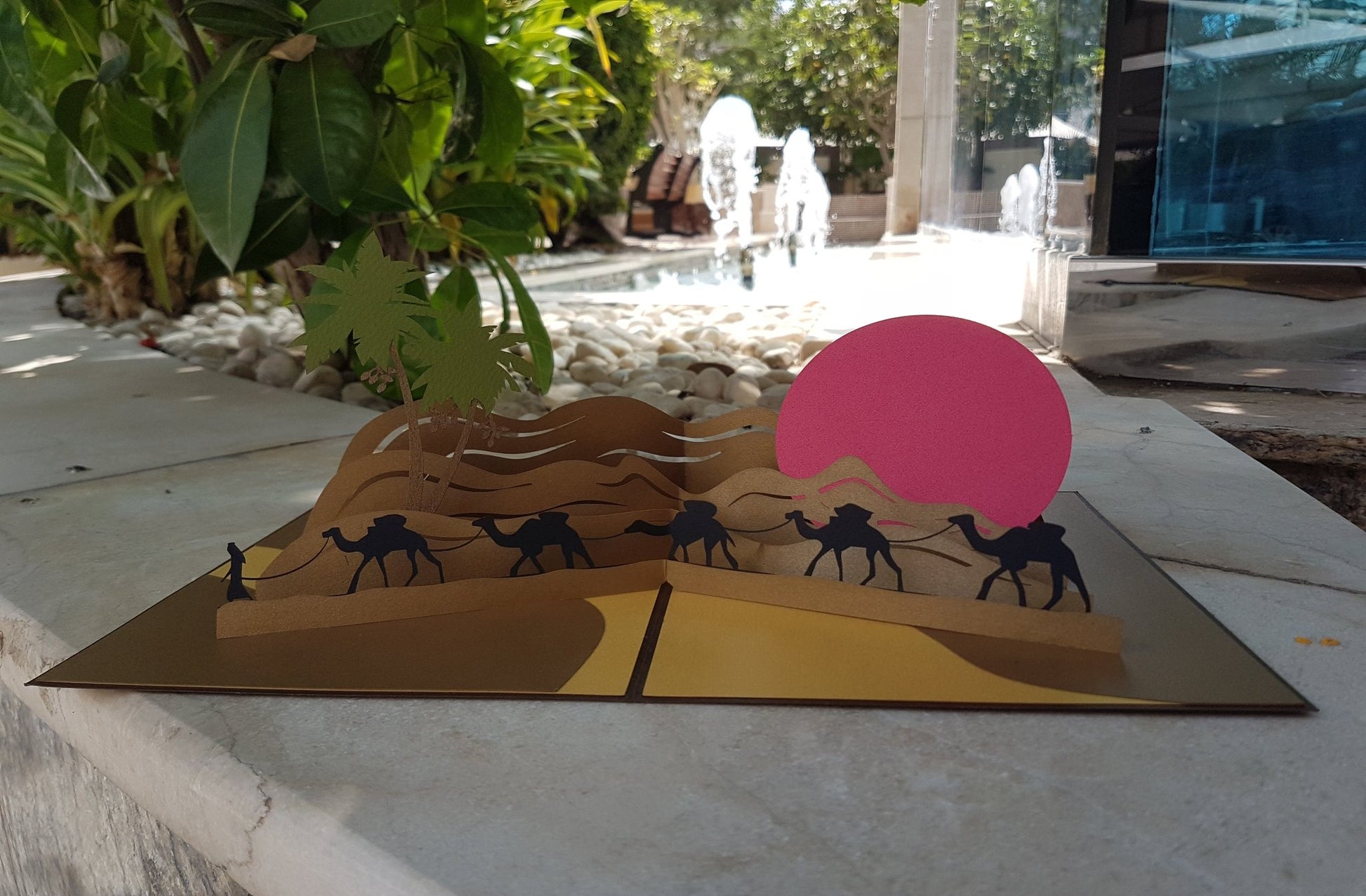 Desert Scene Pop Up Card