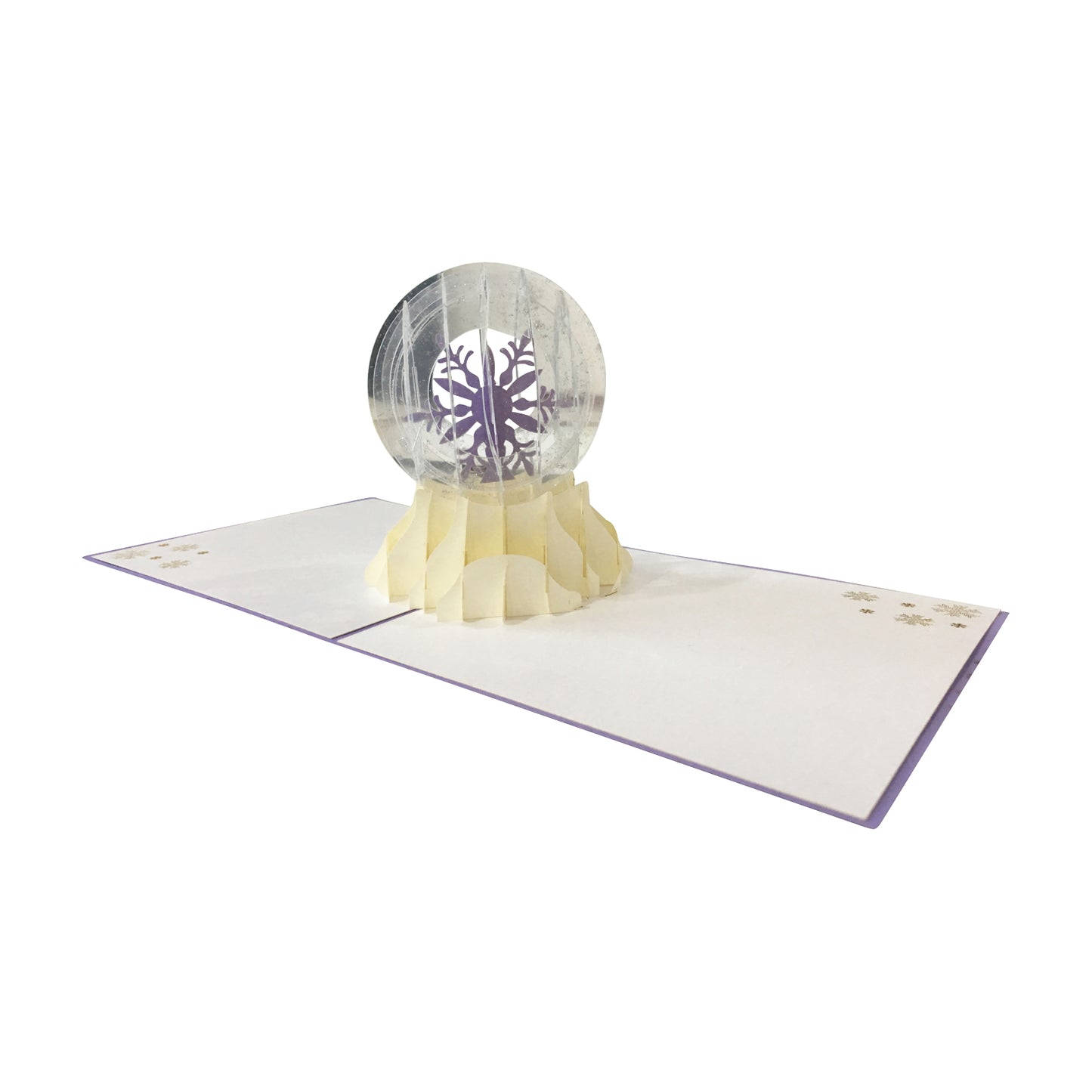 Snowflake Snow Globe Pop up Card