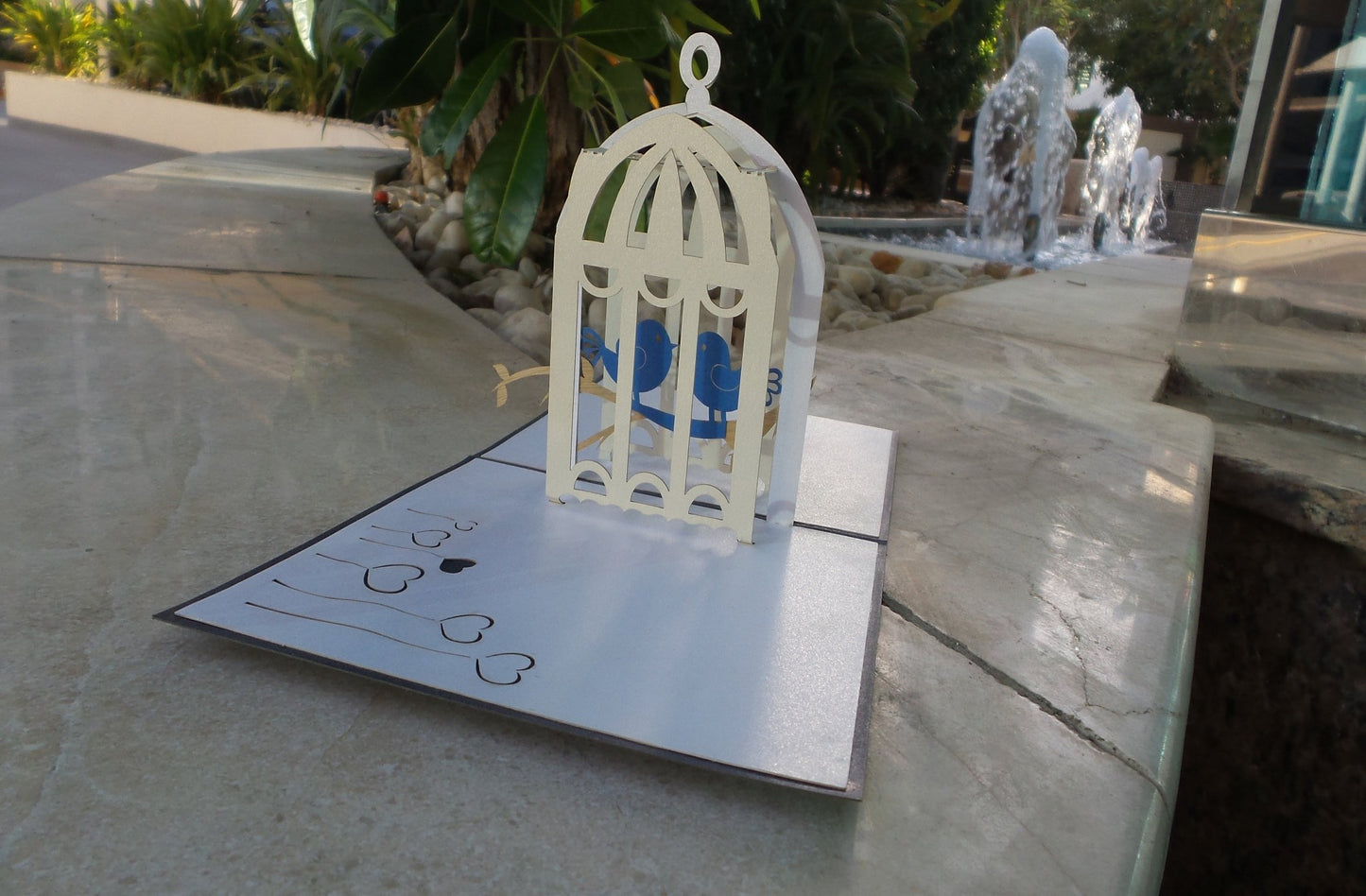 Lovebirds Pop Up Anniversary Card - Abra Cards