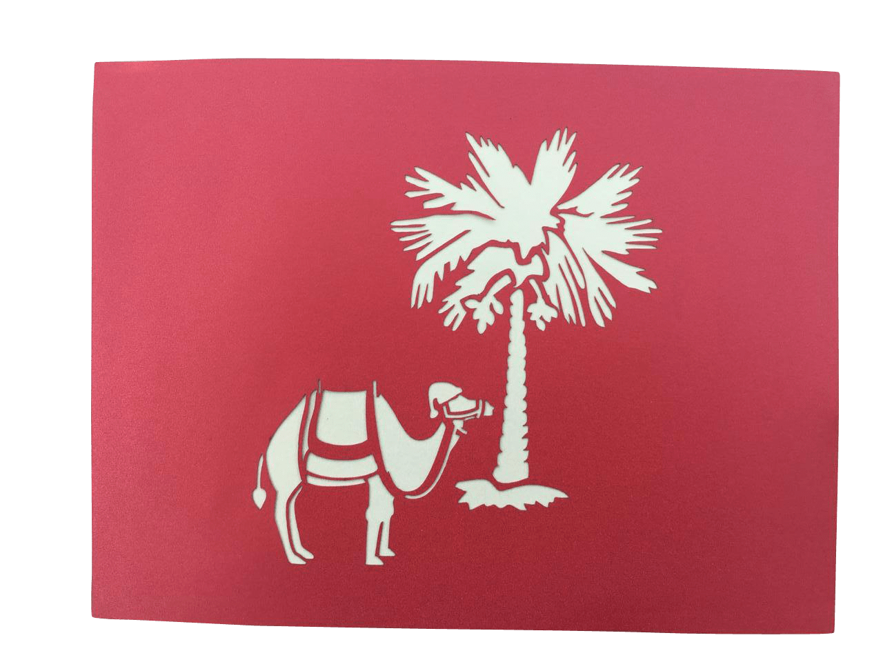 Santa on a Camel - Abra Cards