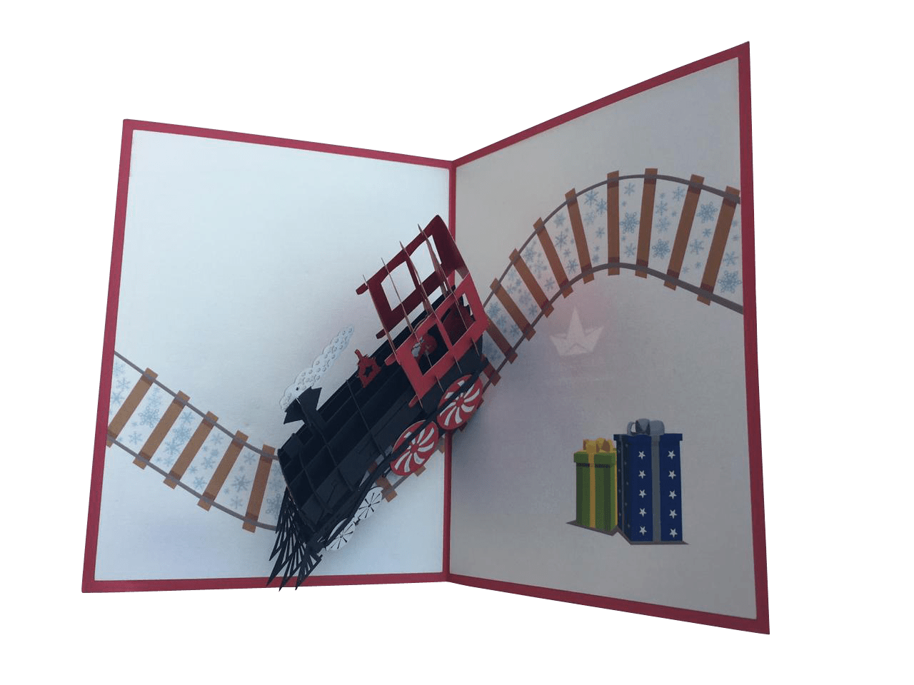 Santa's Train Pop Up Card - Holiday Greeting