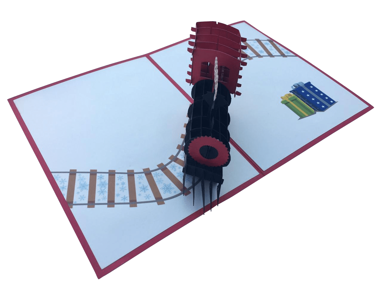 Santa's Train Pop Up Card - Holiday Greeting