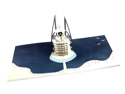 Burj Al Arab Pop Up Card - Luxury Souvenir