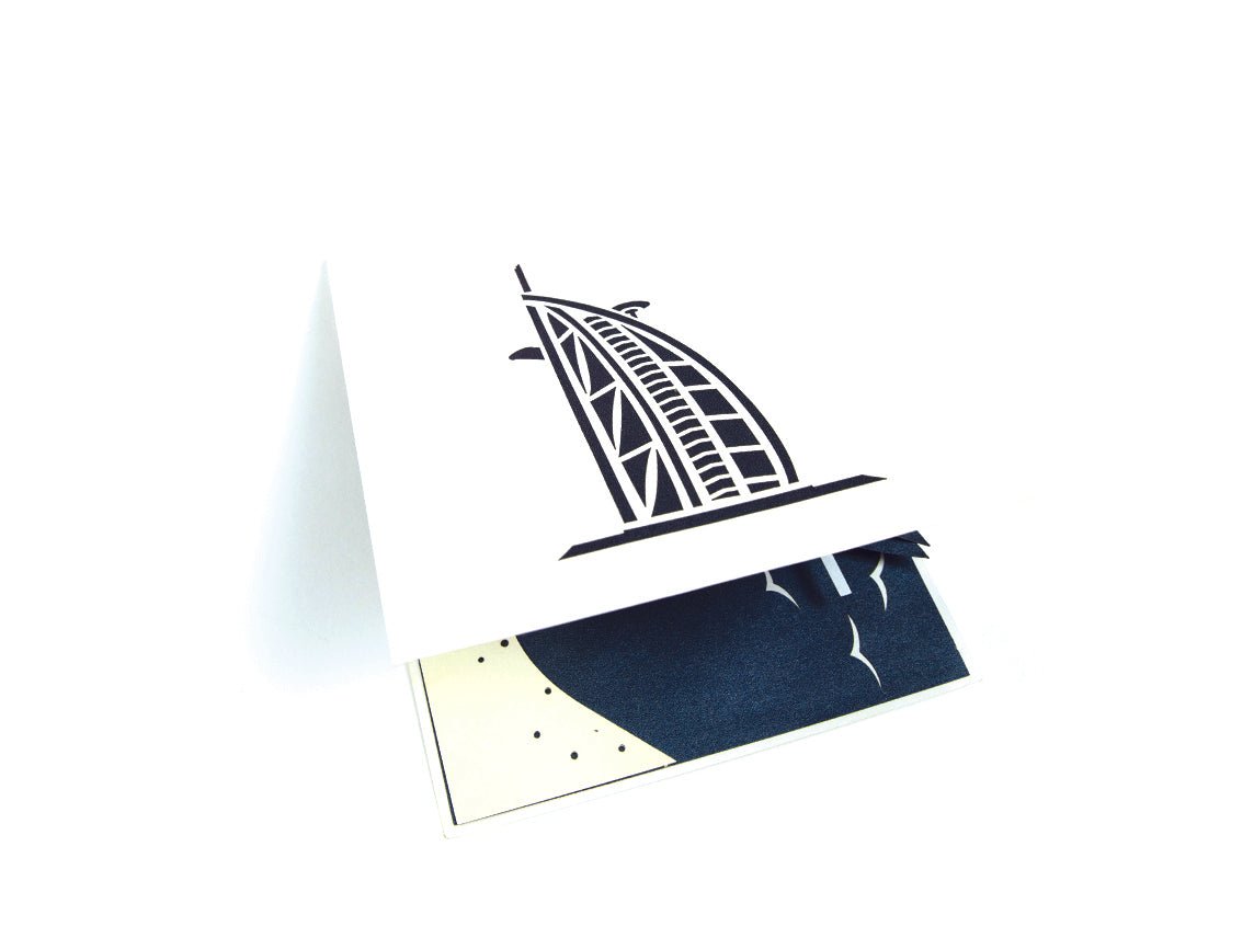 Burj Al Arab Pop Up Card - Luxury Souvenir