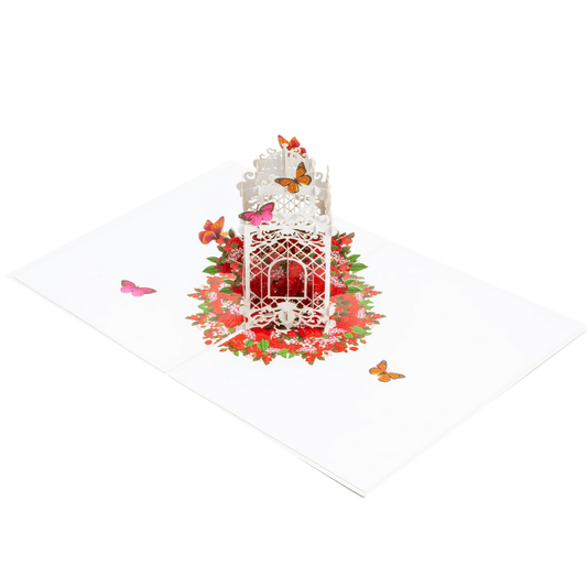 Butterfly Cage Pop Up Card - Love Gift