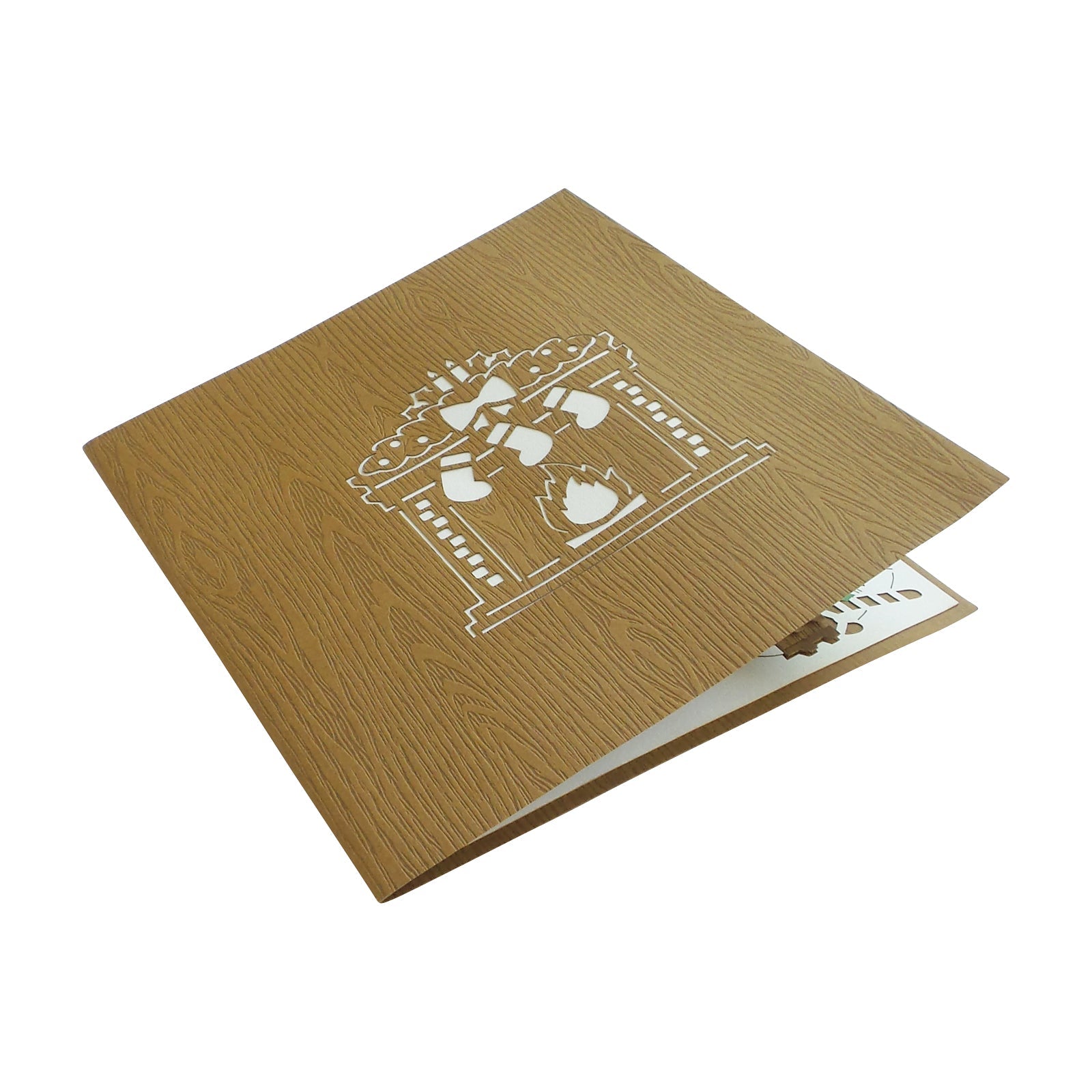 Christmas Fireplace Pop up Card