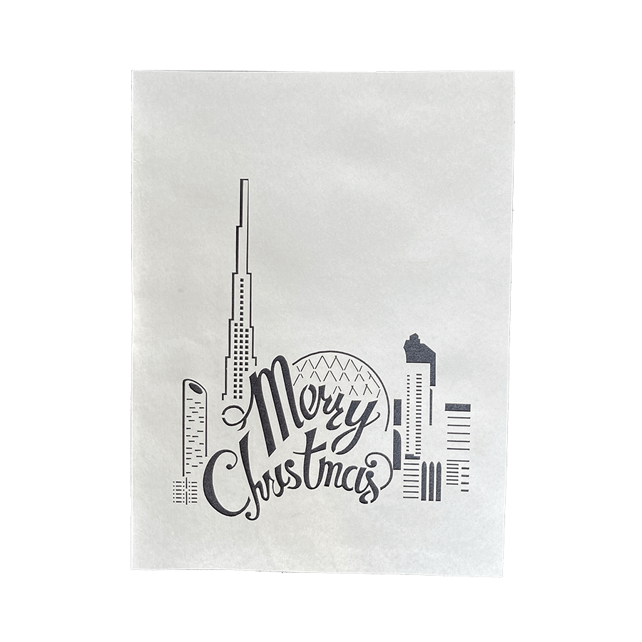 Christmas UAE Skyline - Abra Cards
