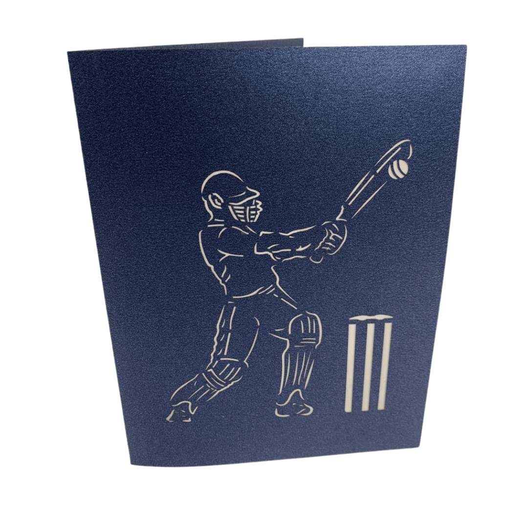 Cricket Pop Up Card – Sports Themed Gift for Fans