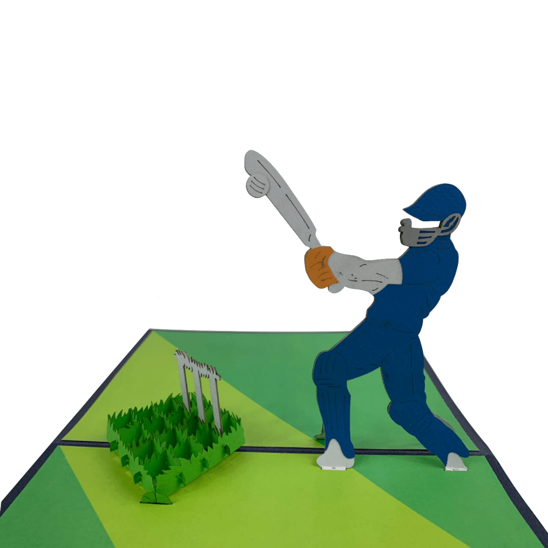 Cricket Pop Up Card – Sports Themed Gift for Fans