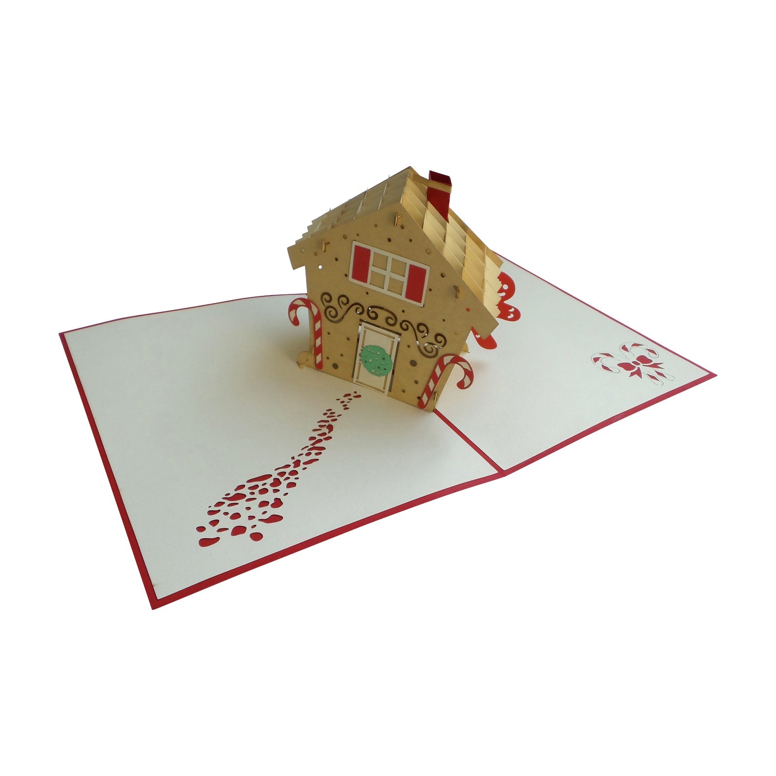Gingerbread House Pop Up Card - Holiday Greeting