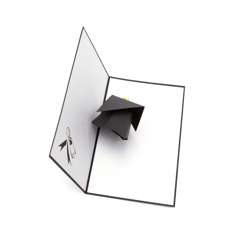 Graduation Cap Pop Up Card – Congratulation Gift