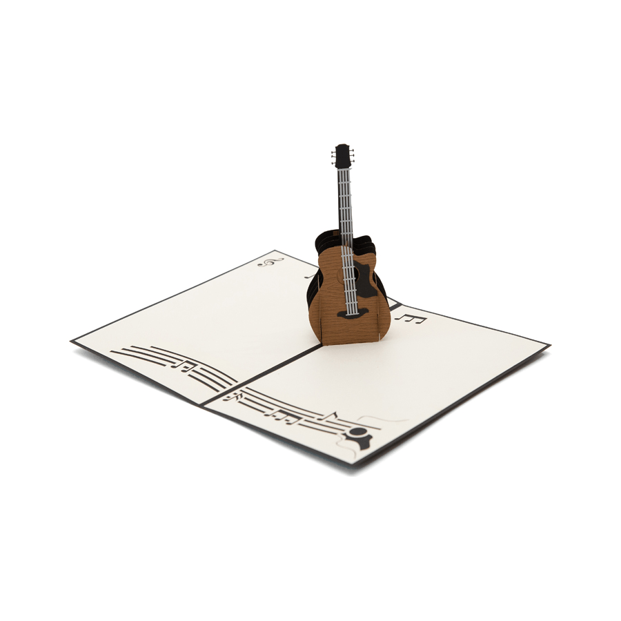Guitar Pop Up Card - Musician Gift
