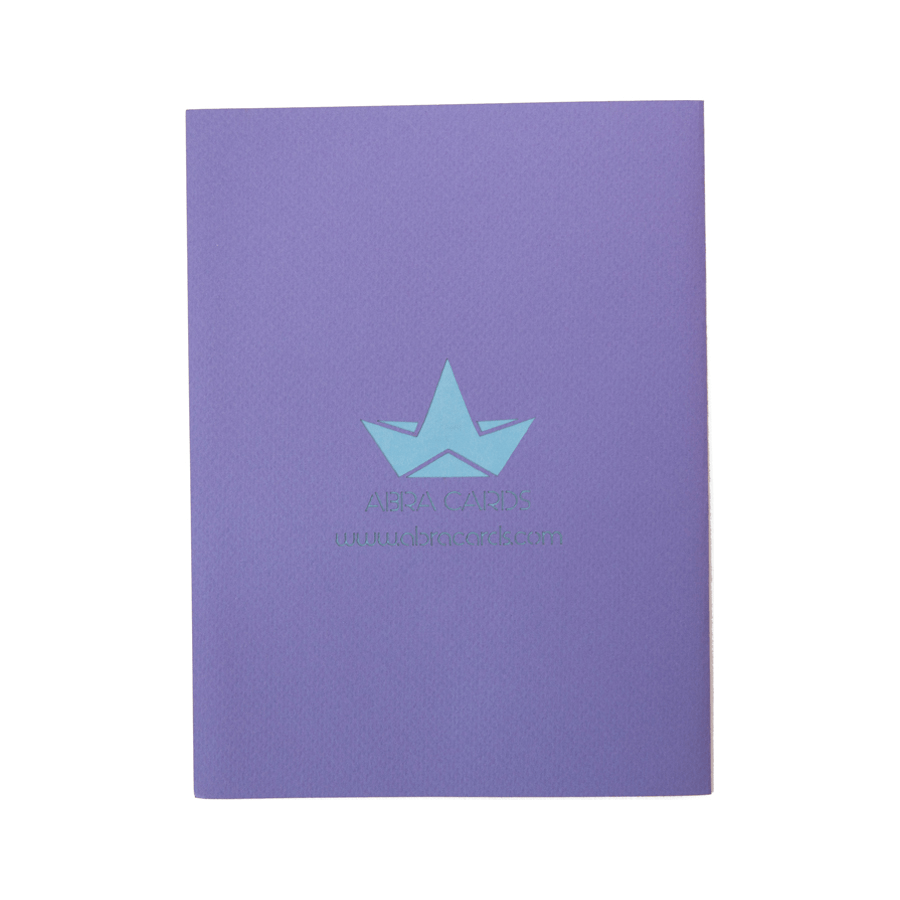 Lavender Vase Pop Up Card – Floral Gift of Peace