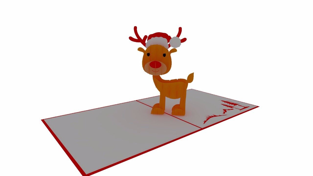 Reindeer Pop Up Card
