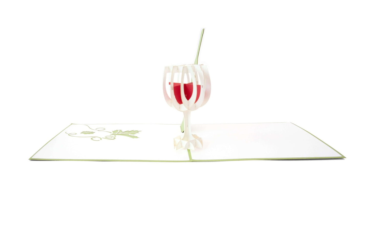 Red Wine Pop Up Card - Wine Lover Gift