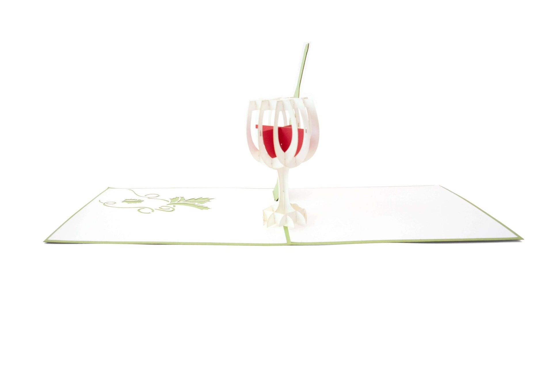 Red Wine Pop Up Card - Wine Lover Gift