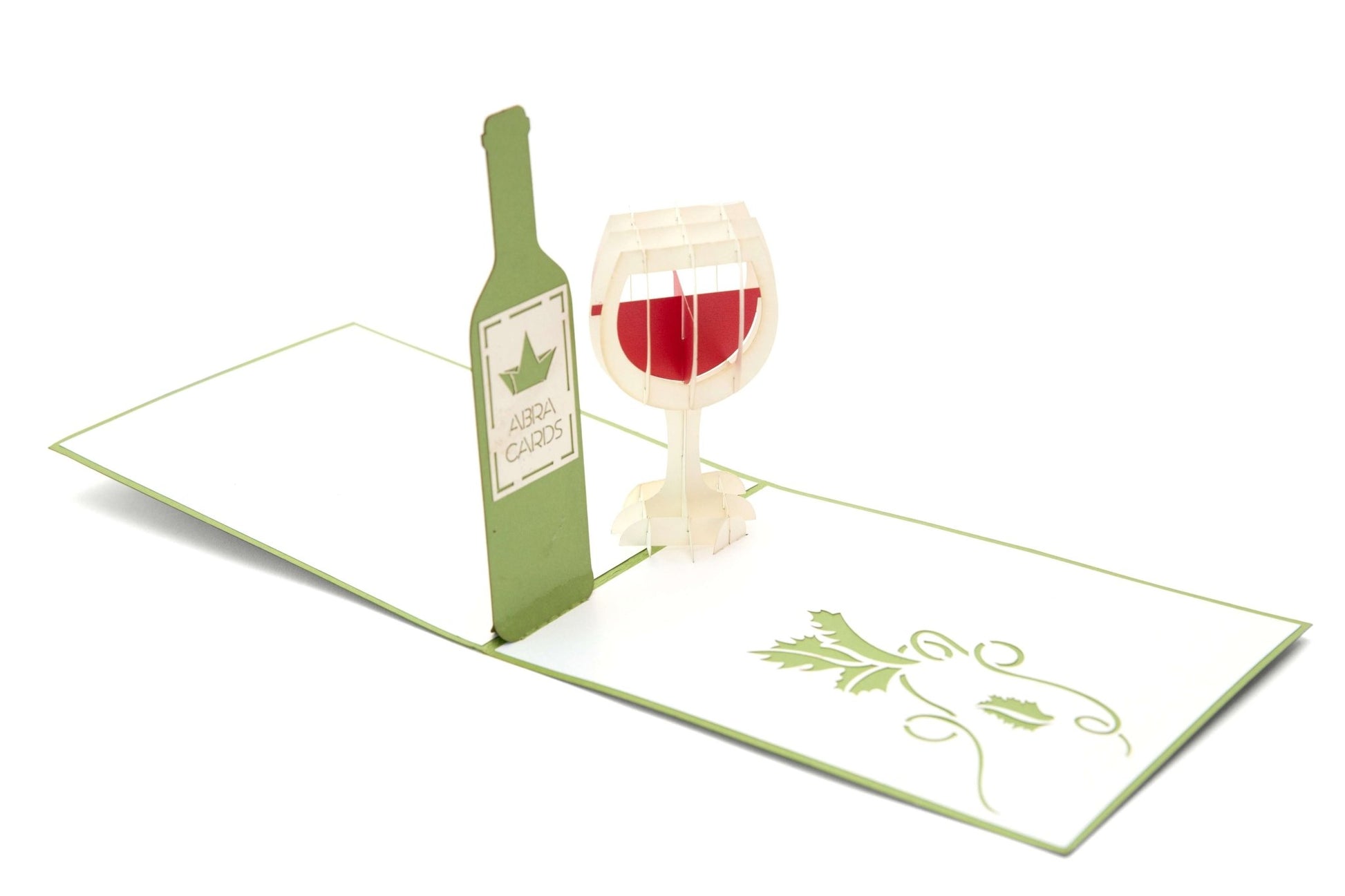 Red Wine Pop Up Card - Wine Lover Gift