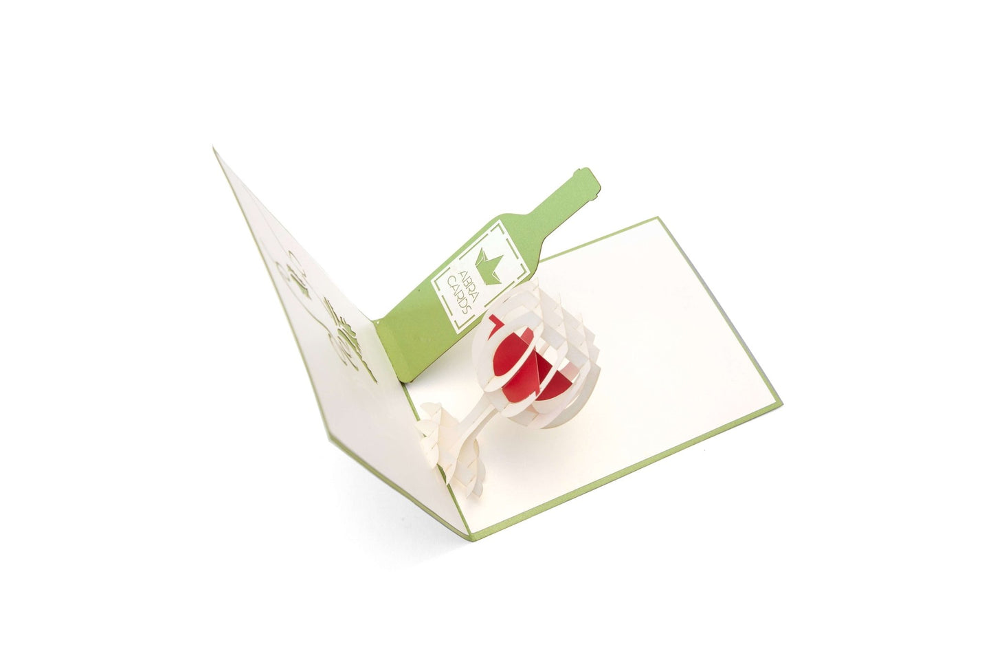 Red Wine Pop Up Card - Wine Lover Gift